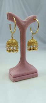 گوشواره هندی لوستری/بدلیجات روح گندم/شیک/جذاب/خاص