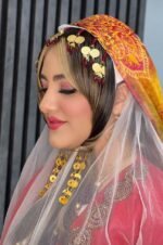 سنجاق سکه ای لچک/عروسی/طرح طلا/لاکچری/دستساز