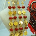 سنجاق زیر گلو عقیق snz411/عروسی/طرح طلا/زیورآلات روح گندم/دستساز
