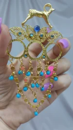 سنجاق تاج قوچ دار/عروسی/طرح طلا/لاکچری/دستساز