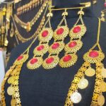 سنجاق زیر گلو رزا/عروسی/طرح طلا/بدلیجات روح گندم - تصویر 2