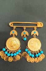 سنجاق پهلوی snz544/عروسی/طرح طلا/لاکچری/دستساز - تصویر 2