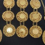 سنجاق زیر گلو پهلوی snz135/عروسی/طرح طلا/لاکچری/دستساز