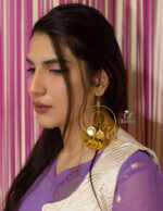 گوشواره اشراف/زیورآلات روح گندم/طرح طلا/لاکچری/خاص - تصویر 2