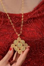 پلاک آمنتیا/بدلیجات روح گندم/عروسی/طرح طلا/لاکچری/دستساز - تصویر 5