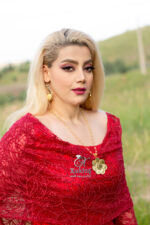 پلاک گل سکه ای/زیورآلات روح گندم/طرح طلا/لاکچری/دستساز - تصویر 3