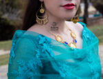 گوشواره پریناز/بدلیجات روح گندم/طرح طلا/لاکچری/دستساز