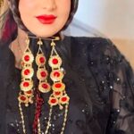 سنجاق زیر گلو رزا/عروسی/طرح طلا/بدلیجات روح گندم