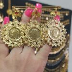 سنجاق زیر گلو پهلوی/بدلیجات روح گندم/عروسی/طرح طلا/لاکچری/دستساز