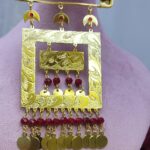 سنجاق زیر گلو آلنیا/عروسی/طرح طلا/لاکچری/دستساز