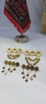 ست سنجاق پاپیا/عروسی/طرح طلا/لاکچری/دستساز - تصویر 4