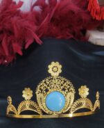 تاج فاخر/طرح طلا/بدلیجات روح گندم/عروسی/دستساز