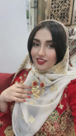 سنجاق زیر گلو مارتیلا/عروسی/طرح طلا/لاکچری/دستساز