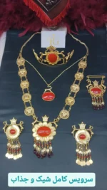 ست کامل تاج هخامنشی/زیورآلات روح گندم/عروسی/طرح طلا/لاکچری/دستساز