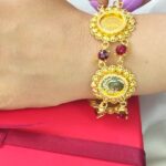 دستبند مارتینو/عروسی/طرح طلا/لاکچری/دستساز/زیورآلات روح گندم - تصویر 2