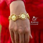دستبند گونشان طرح طلا | عروسی و مراسم | روح گندم - تصویر 2