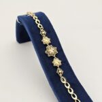 دستبند ماریا 105  /عروسی/طرح طلا/لاکچری/دستساز