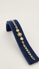 دستبند ماریا 105  /عروسی/طرح طلا/لاکچری/دستساز