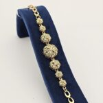 دستبند ماریا103/عروسی/طرح طلا/لاکچری/دستساز/بدلیجات روح گندم