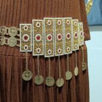 کمربندطلا عقیق/بدلیجات روح گندم/عروسی/طرح طلا/لاکچری/دستساز