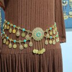 کمربند طلا گل یاس/عروسی/طرح طلا/لاکچری/دستساز/بدلیجات روح گندم