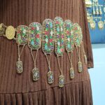کمربند طلا آرزوها/عروسی/طرح طلا/لاکچری/دستساز/بدلیجات روح گندم / - تصویر 2