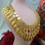 عقدرو یا خار ماه نو/عروسی/طرح طلا/زیورآلات روح گندم/دستساز/بدلیجات روح گندم