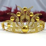 تاج پرنسس طرح طلا زیورآلات روح گندم/جلوه دار/شیک