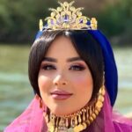 تاج پرنسس طرح طلا زیورآلات روح گندم/جلوه دار/شیک - تصویر 4