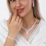 ست طرح جواهر برند ماریکیزو/عروسی/نامزدی/لاکچری/دستساز/رنگ ثابت/آب طلا/ طرح طلا/بدلیجات روح گندم