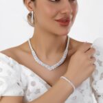 سرویس طرح جواهر برند نادنیز/عروسی/نامزدی/لاکچری/دستساز/رنگ ثابت/آب طلا/ طرح طلا/بدلیجات روح گندم