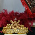 تاج پریان/عروسی/طرح طلا/لاکچری/دستساز/زیورآلات روح گندم