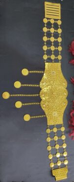 کمربند طرح طلا/مدل بحرینی/دستساز/زیورآلات روح گندم - تصویر 4