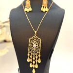 ست گردنبندو گوشواره نازلی خلیج| مراسمات و جشن | بدلیجات روح گندم