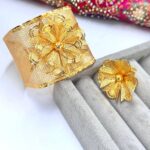 دستبند طرح طلا نرگس | عروسی | روح گندم