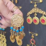 سوزن سرزلفی اشرفی نگین دار دست ساز/سرزلفی عروسی و نامزدی/ زیورآلات روح گندم - تصویر 2