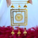سنجاق ورساچه طرح طلا/بدلیجات روح گندم/آبکاری طلا